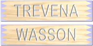 Trevena and Wasson signs